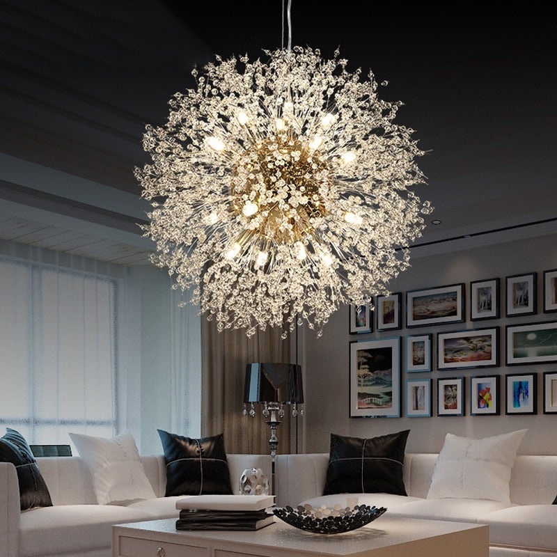 Závěsná lampa AstraLume Dandelion Crystal s nastavitelnou výškou