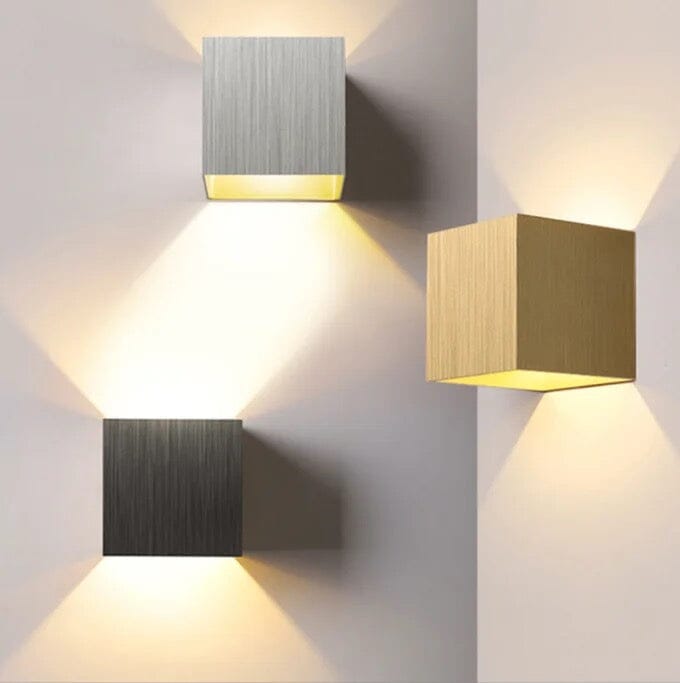 NovaCube Modern Cube Wall Lamp For Indoor And Outdoor Use