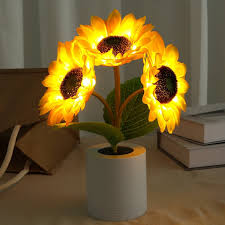 SolFlora Bloom Light Jasna Lampa LED inspirowana słonecznikiem
