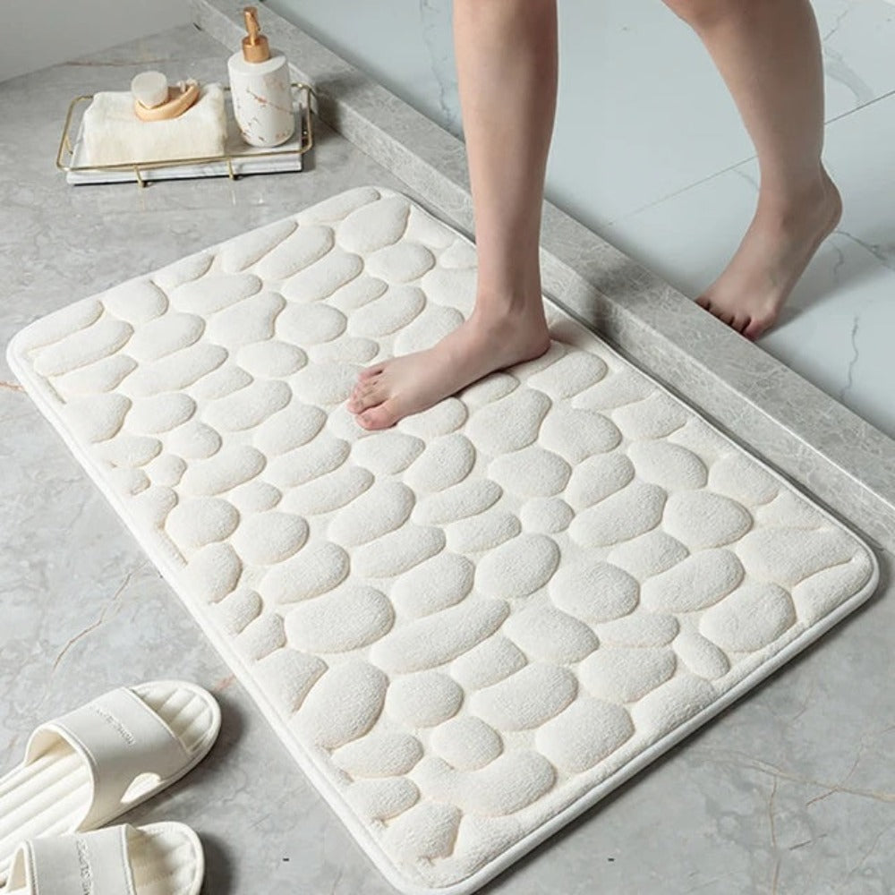 Covoraș versatil pentru podea TerraLuxe cu model în relief de piatră cubică