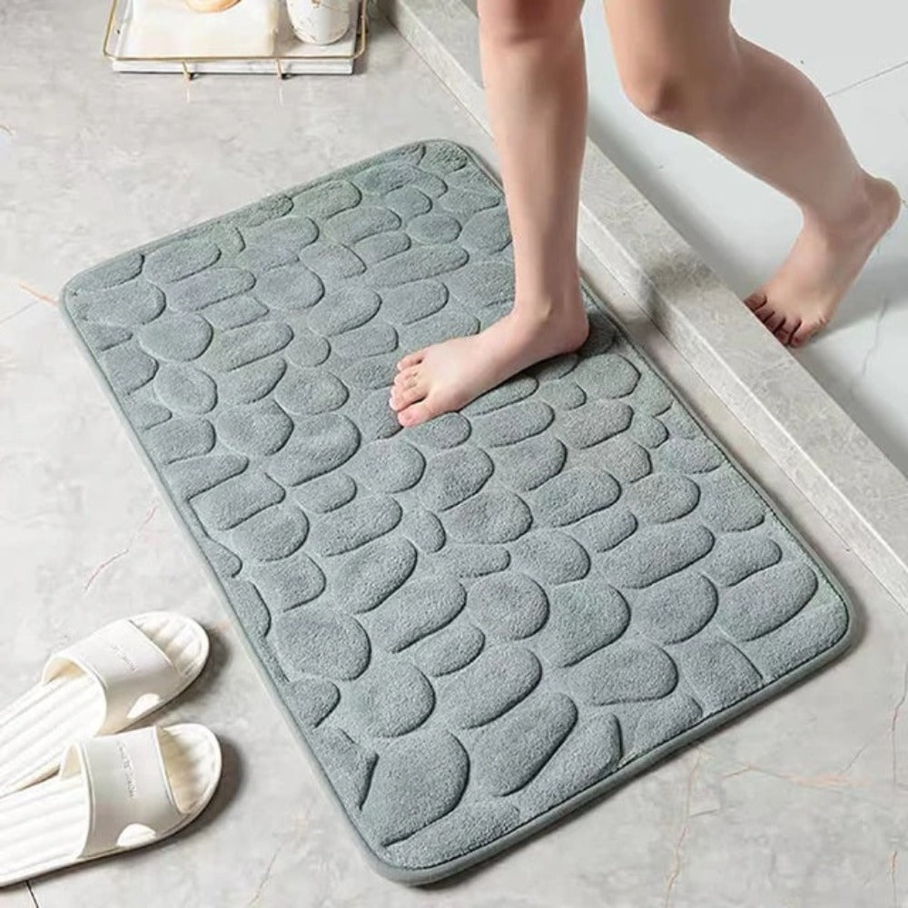 Covoraș versatil pentru podea TerraLuxe cu model în relief de piatră cubică