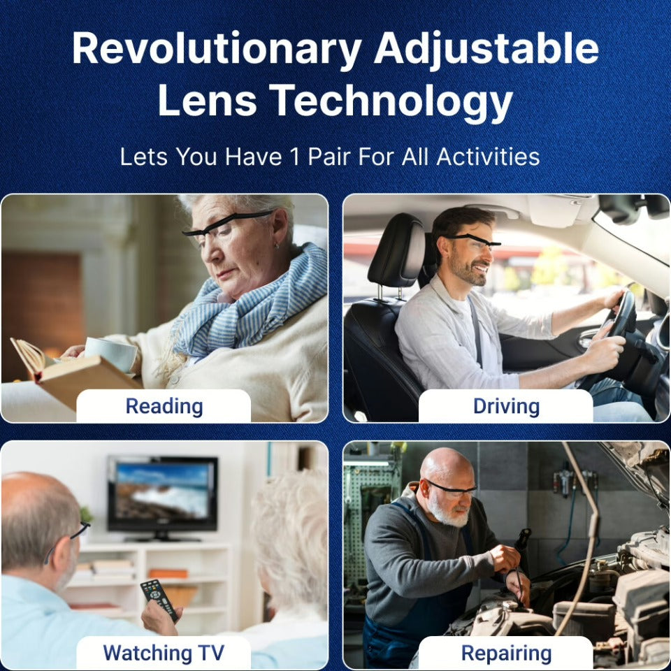 OptiFlex Adjustable Focus Glasses For Reading And Driving