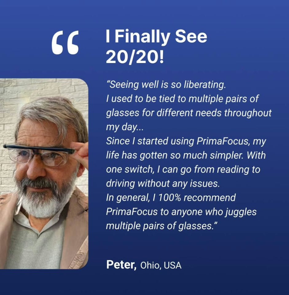 OptiFlex Adjustable Focus Glasses For Reading And Driving