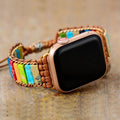 NovaWeave Boho Apple Watch Wrap Band Handmade Bracelet With Spiritual Energy