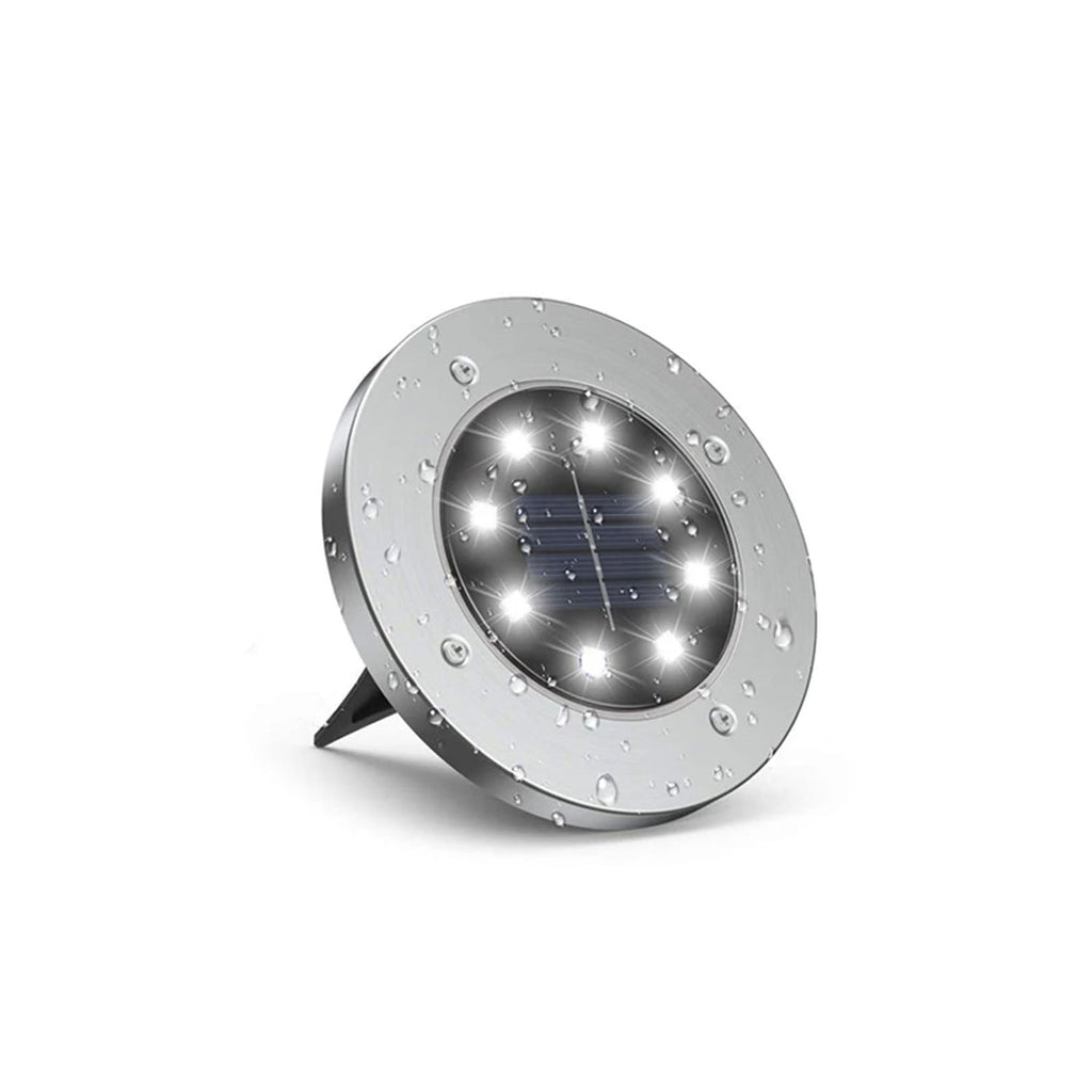 Venkovní solární zemní světla s 12 LED, odolná proti povětrnostním vlivům, pro zahradu a dvůr