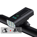 NovaGlide X 5000 Lumen Bike Light With 12 LEDs And USB-C Rechargeable Battery