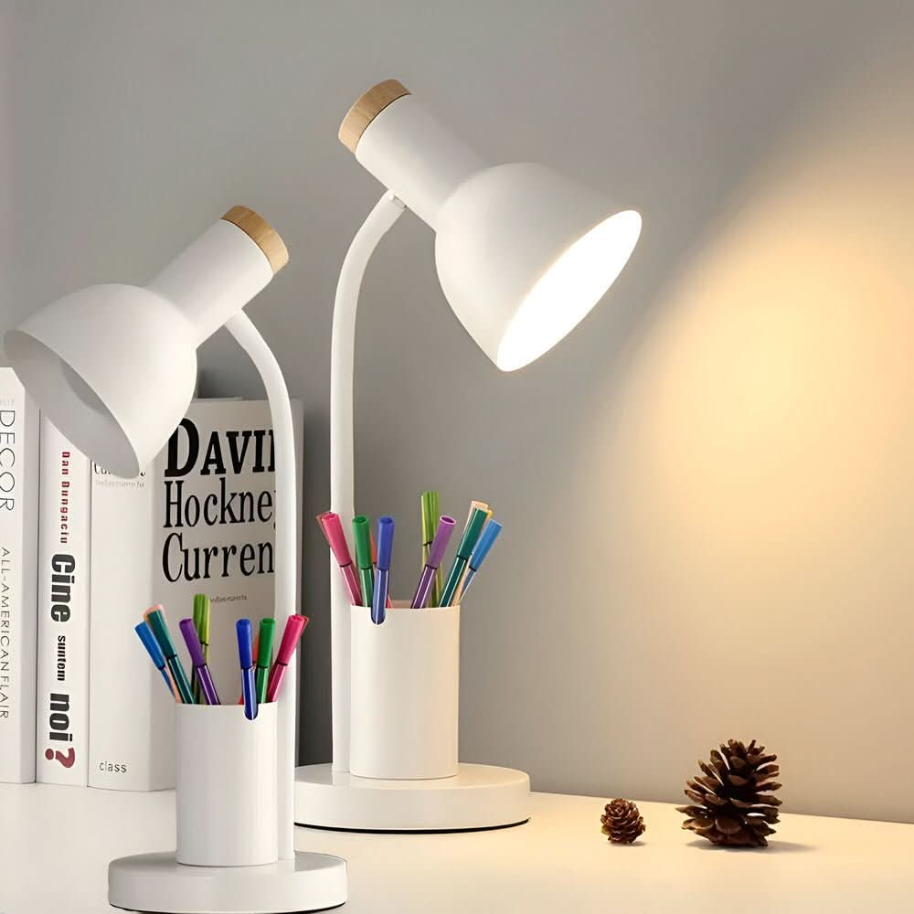 AeroDesk LED Table Lamp With Pen Holder For Organization And Lighting
