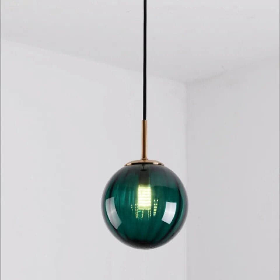 Luma Glas Kuglelampe, Elegant Stemningslys til Soveværelser og Spisestuer