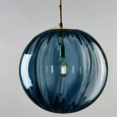Luma Glas Kuglelampe, Elegant Stemningslys til Soveværelser og Spisestuer