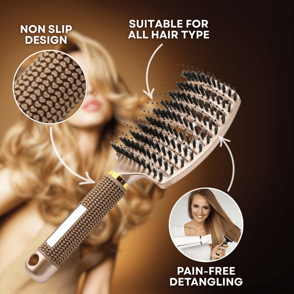 LumenGlide Painless Detangling Brush for Smooth and Shiny Hair