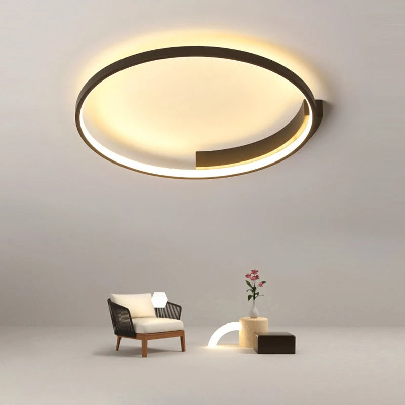 OrionRing Lampada da Soffitto LED Rotonda per Soggiorno e Camera da Letto, 3000K, Telecomando