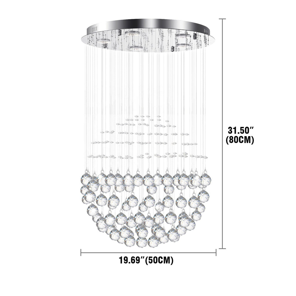 Asterra Crystal Raindrop Chandelier For Modern Living