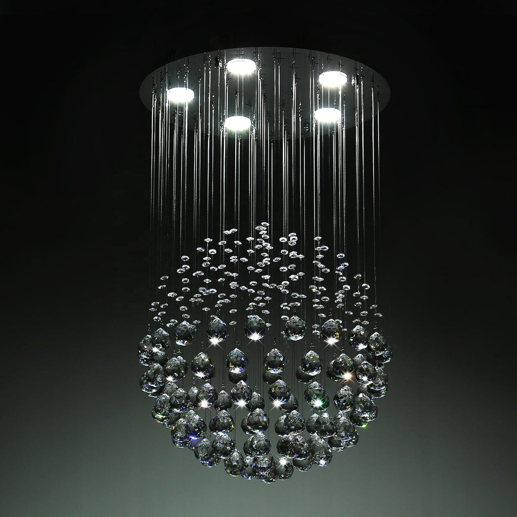 Asterra Crystal Raindrop Chandelier For Modern Living
