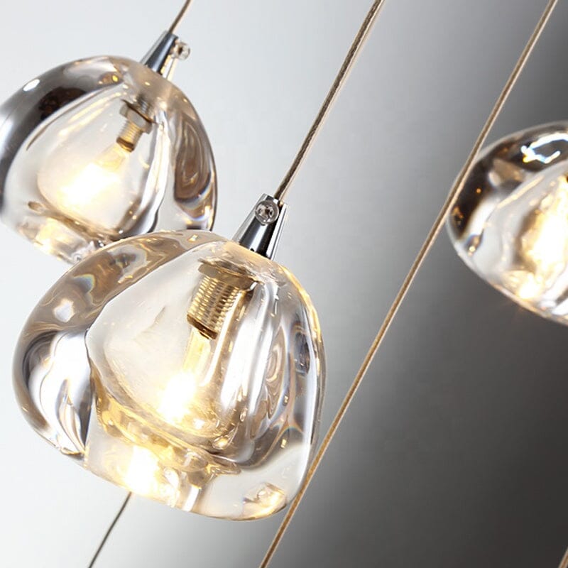 Lumenry Kristall-Treppenhaus-Kronleuchter Modernes LED-Beleuchtungssystem