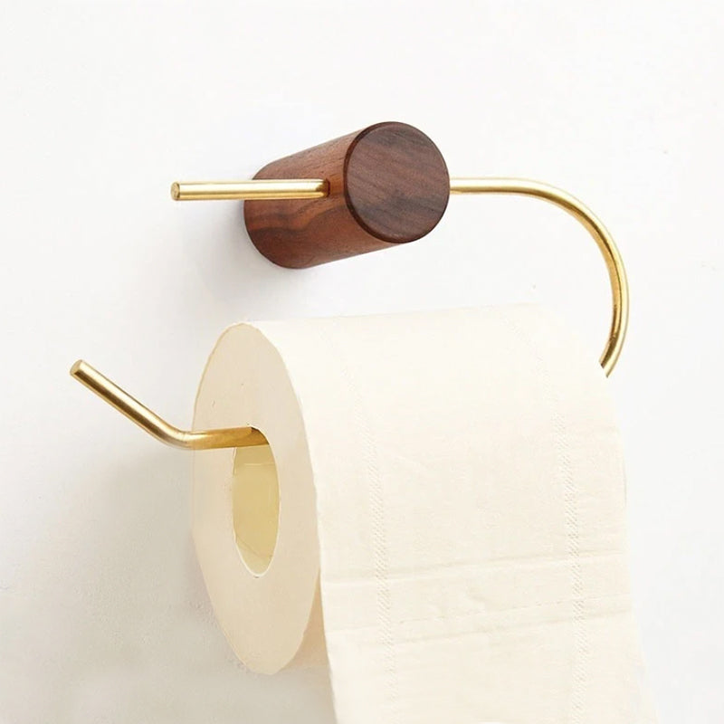 AeroLine Toilet Paper Bar Minimalist Metal Holder for Roll Display