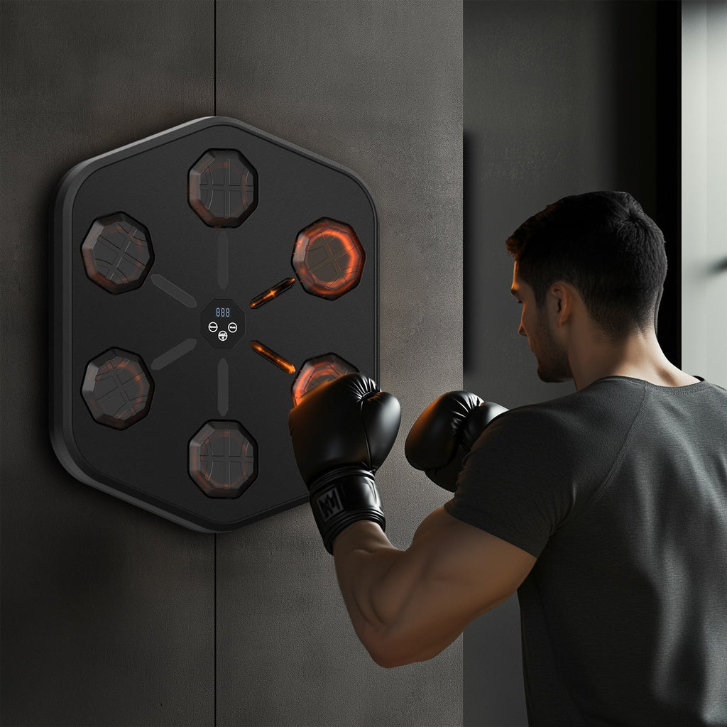 Hudební boxovací stroj s boxerskými rukavicemi pro domácí cvičení