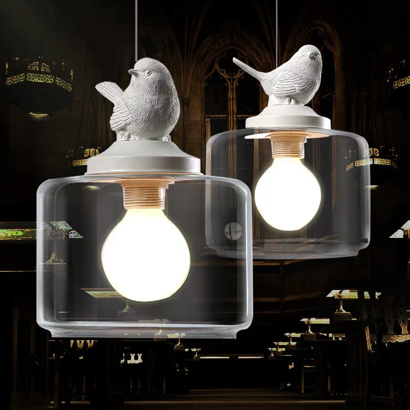 Naterra Hanging Lamp With Bird Motif And Natural Warm Glow For Cozy Rooms