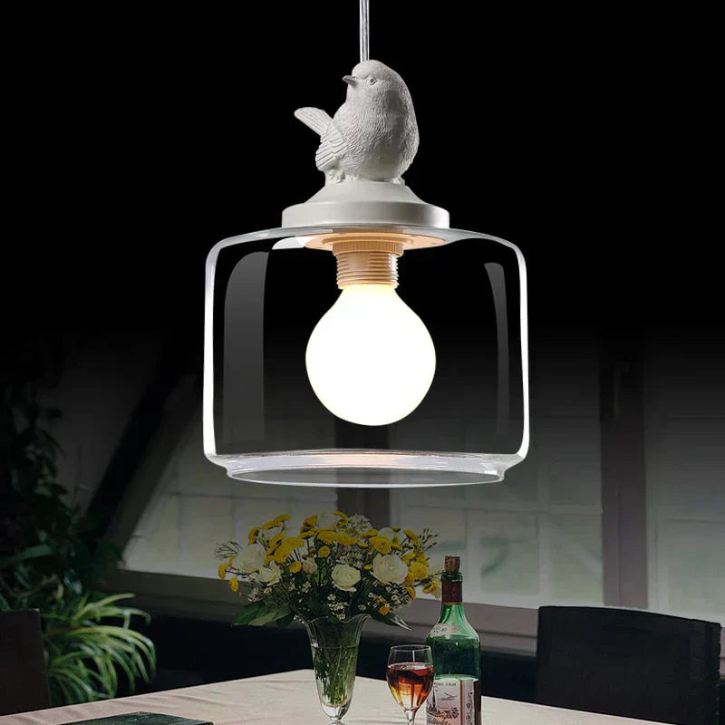 Naterra Hanging Lamp With Bird Motif And Natural Warm Glow For Cozy Rooms