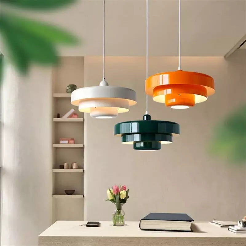 LumaNord Drie Lagen Noordse Hanglamp Met Bauhaus Metaalafwerking
