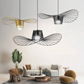 Minimalist Straw Hat Pendant Light For Modern Interiors