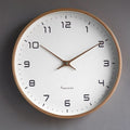 Solwood Silent Wooden Wall Clock With Scandinavian Design