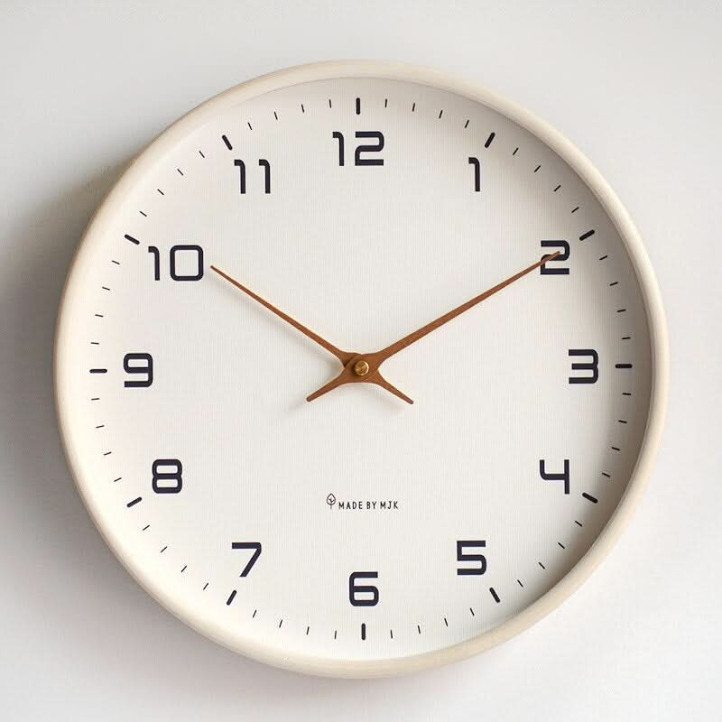 Solwood Silent Wooden Wall Clock With Scandinavian Design