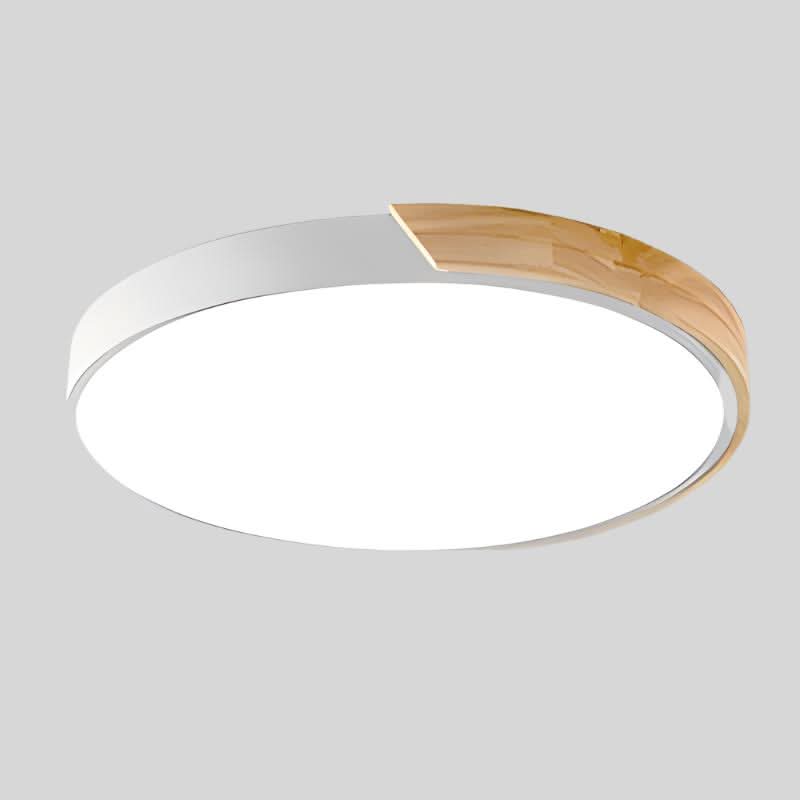 Nordic Wooden Macaron LED Ceiling Light for Cozy Ambience by LumosNest