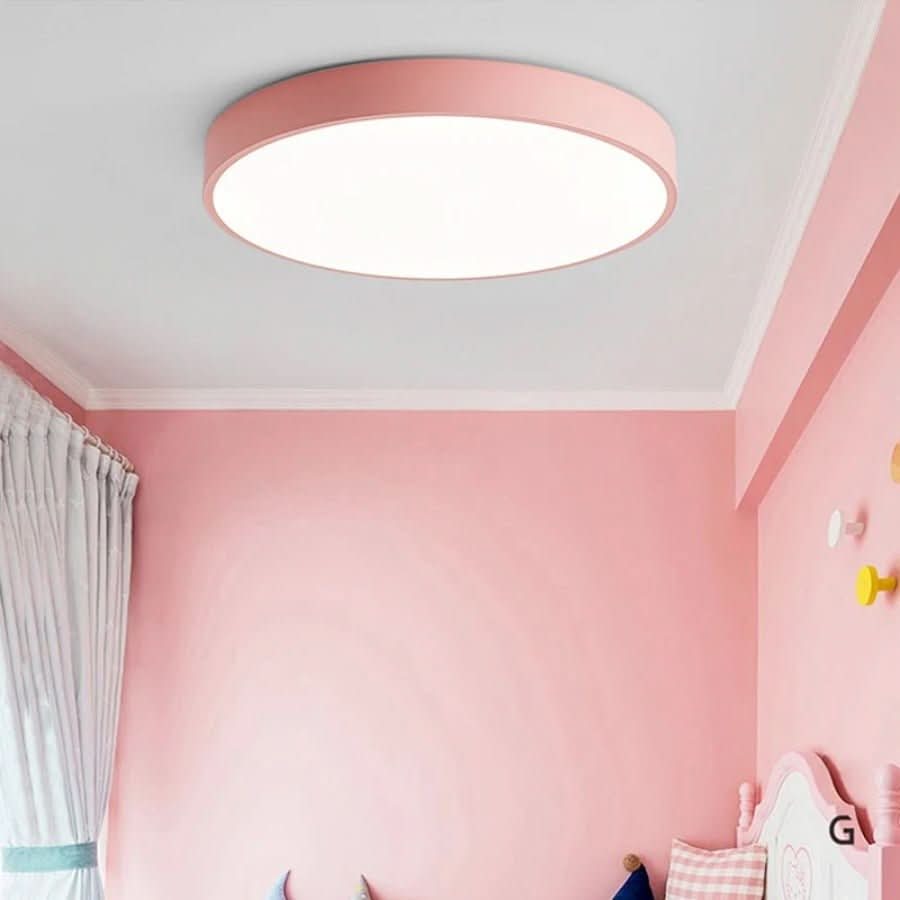 Nordic Wooden Macaron LED Ceiling Light for Cozy Ambience by LumosNest