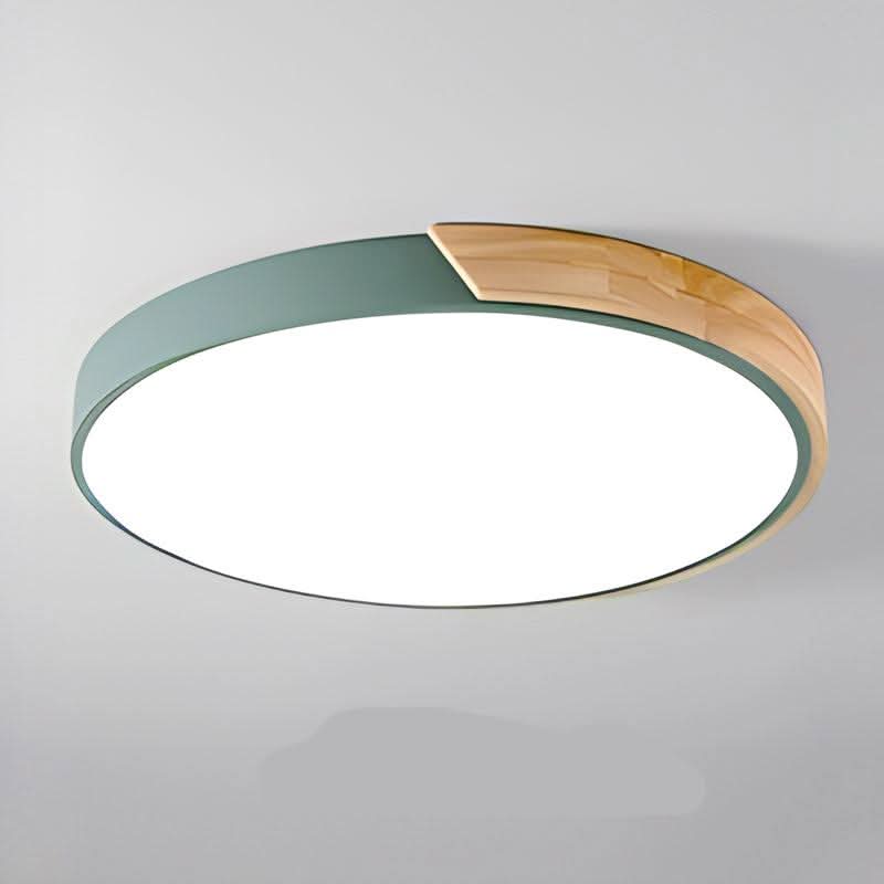 Nordic Wooden Macaron LED Ceiling Light for Cozy Ambience by LumosNest