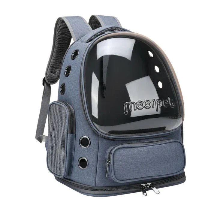 AeroPaw Breathable Transparent Pet Carrier Backpack For Cats And Small Dogs