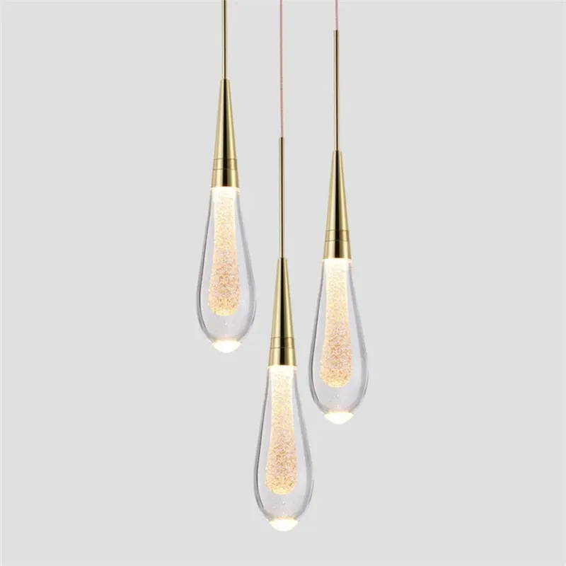 Aurelle | Lampadario a Goccia di Vetro per Soggiorni e Sale da Pranzo