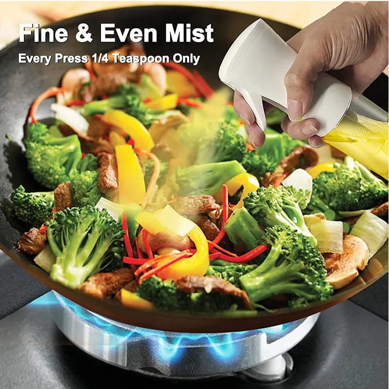 AeroMist Press-Type Precision Oil Spray Bottle for Healthy Cooking
