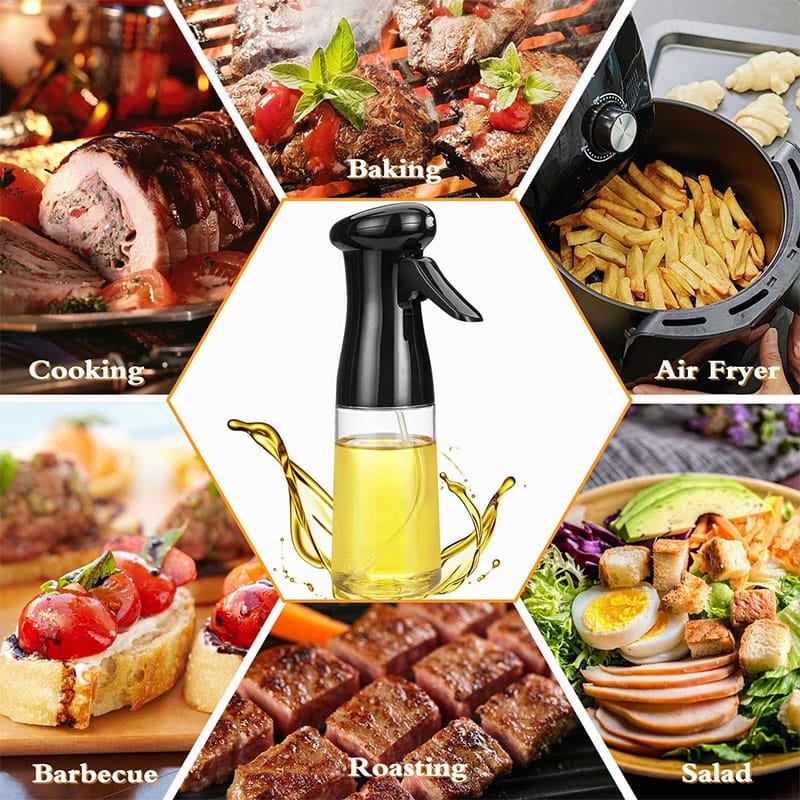 AeroMist Press-Type Precision Oil Spray Bottle for Healthy Cooking