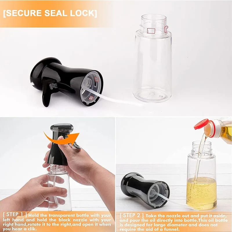 AeroMist Press-Type Precision Oil Spray Bottle for Healthy Cooking