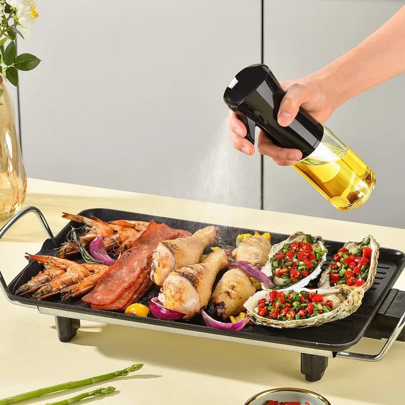 AeroMist Press-Type Precision Oil Spray Bottle for Healthy Cooking