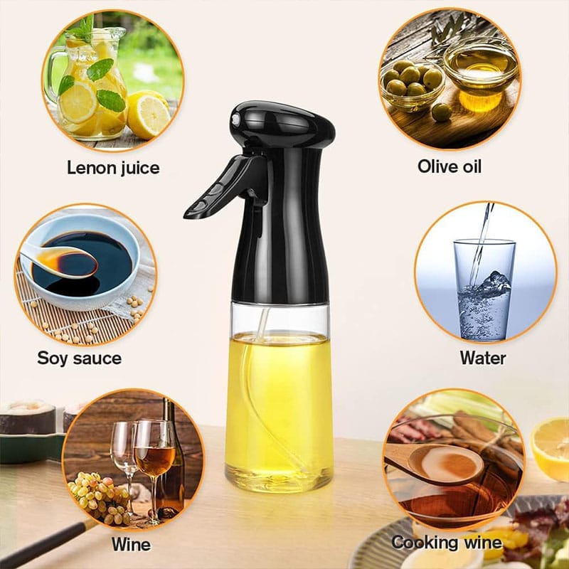 AeroMist Press-Type Precision Oil Spray Bottle for Healthy Cooking