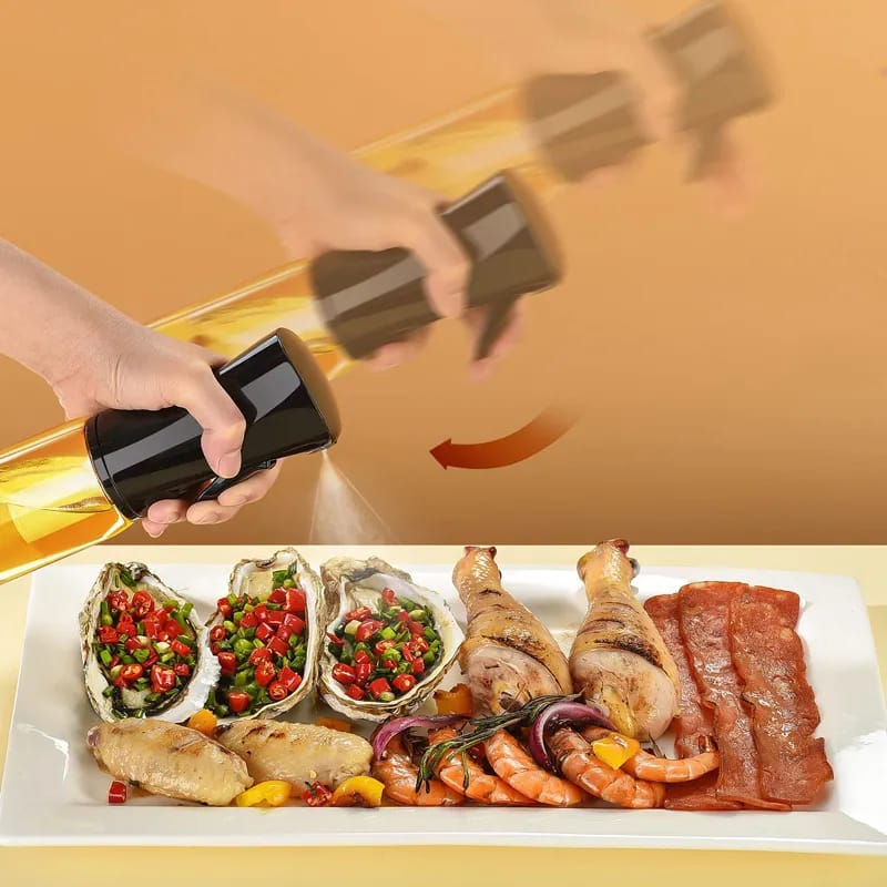 AeroMist Press-Type Precision Oil Spray Bottle for Healthy Cooking