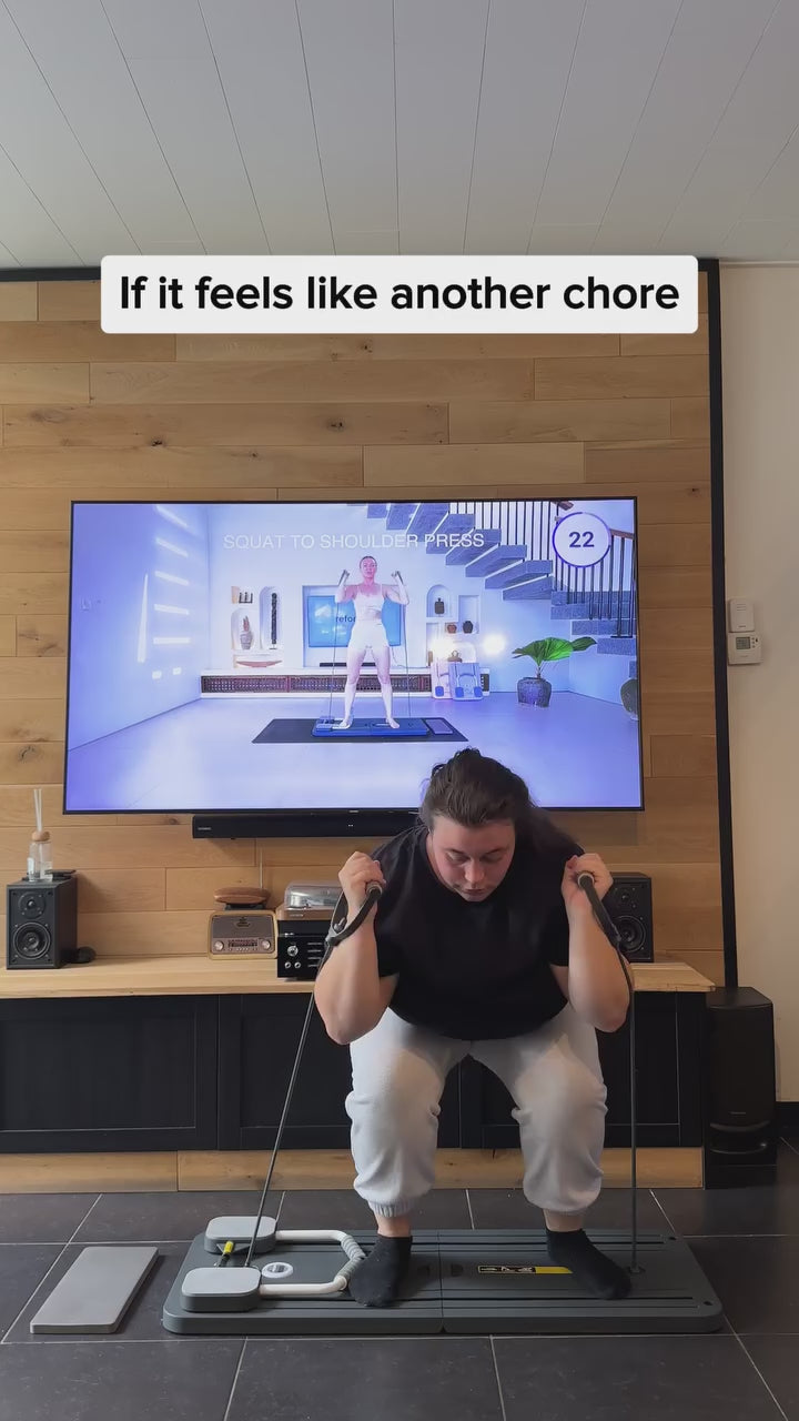FlexBoard Přenosná skládací cvičební deska na pilates s držadlem pro přenášení