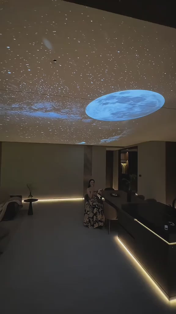 LumaNova LED Moon and Galaxy Projection Lamp With Film Discs