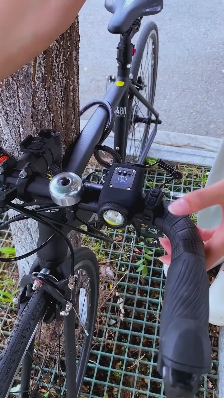 چراغ دوچرخه شارژی USB PulseBike با بوق یکپارچه