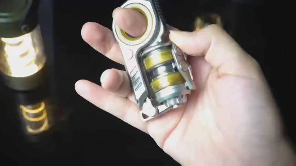 CalmSpin Paslanmaz Çelik Odaklanma ve Stres Giderme EDC Oyuncağı