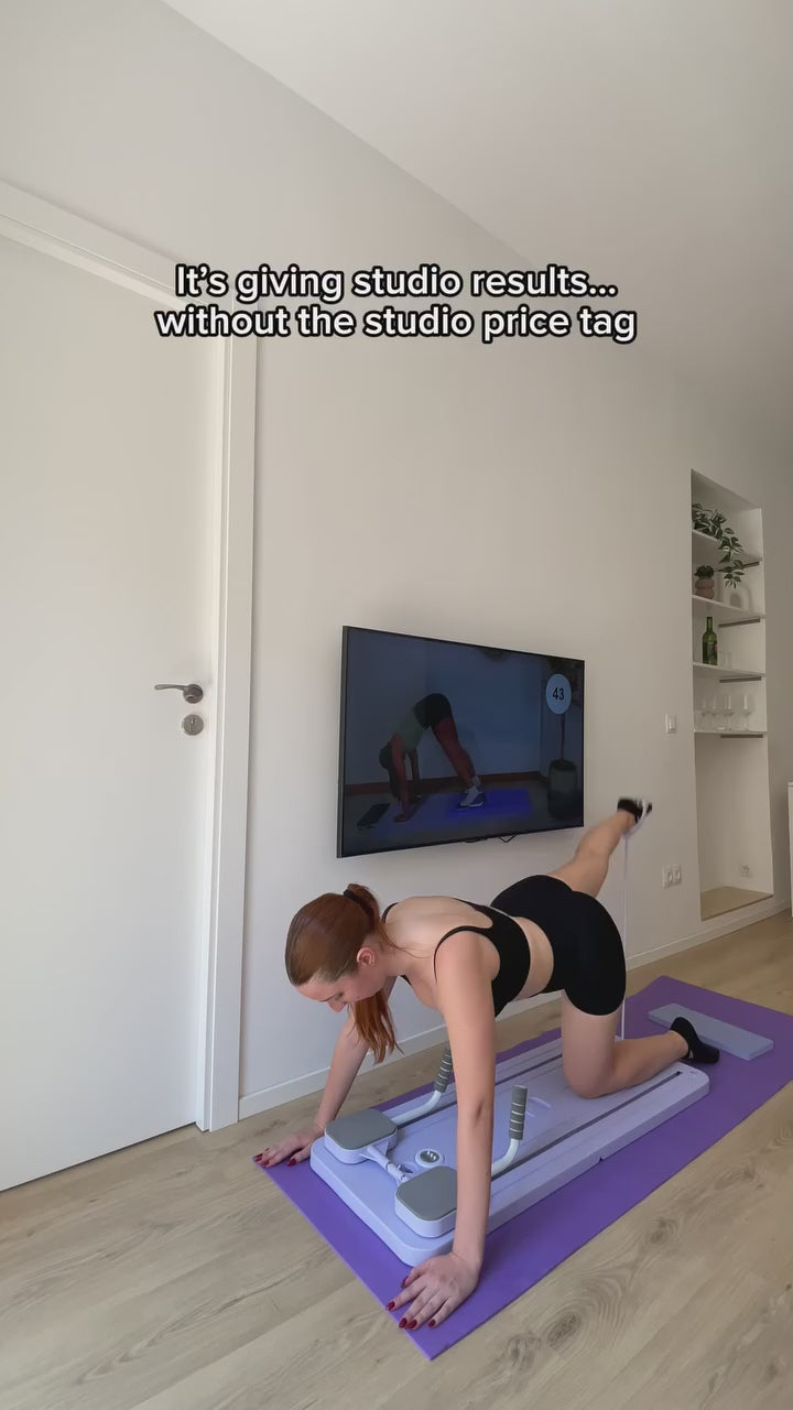 FlexBoard Přenosná skládací cvičební deska na pilates s držadlem pro přenášení