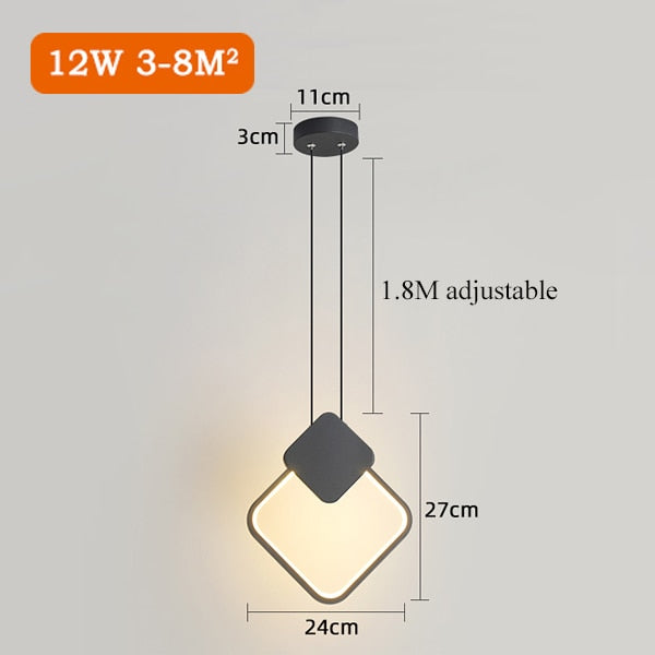 Závěsné svítidlo Nyra Moderní minimalistické železné svítidlo do kuchyní