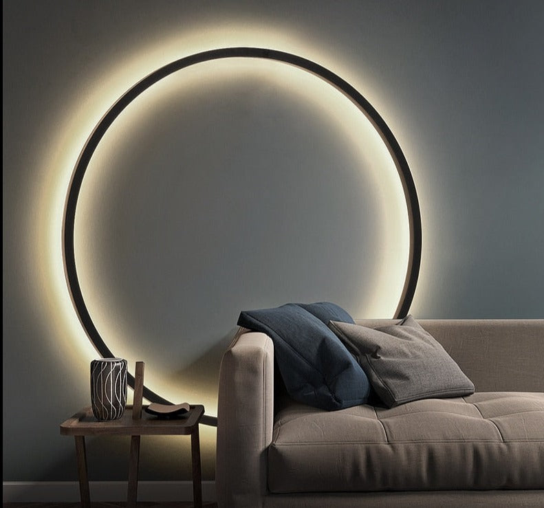 Eclipse kulaté LED nástěnné svítidlo včetně montážní sady