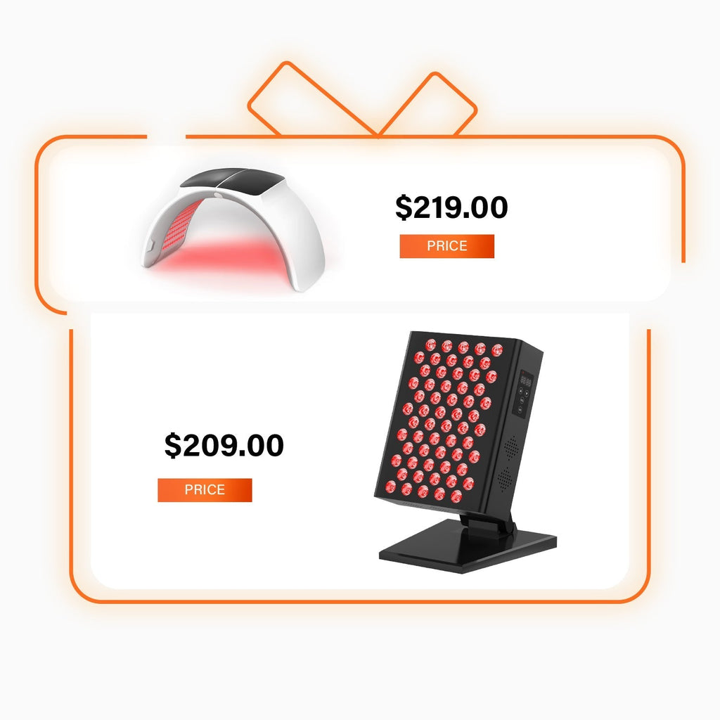 LED Light Therapy Device for Facial and Body Skin Care