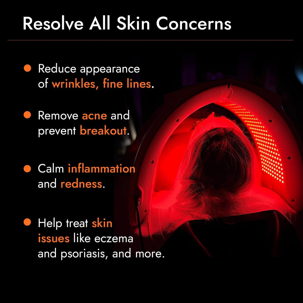 LED Light Therapy Device for Facial and Body Skin Care