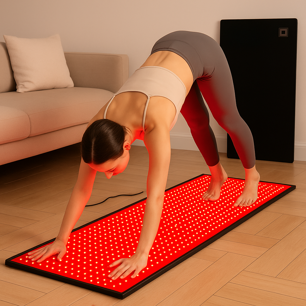 LumaThera Tam Vücut Kırmızı Işık Terapi Matı 660nm ve 850nm LED'lerle