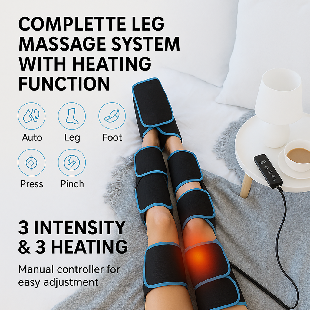 VigorFlow Air-C Full Leg Compression Massager Device