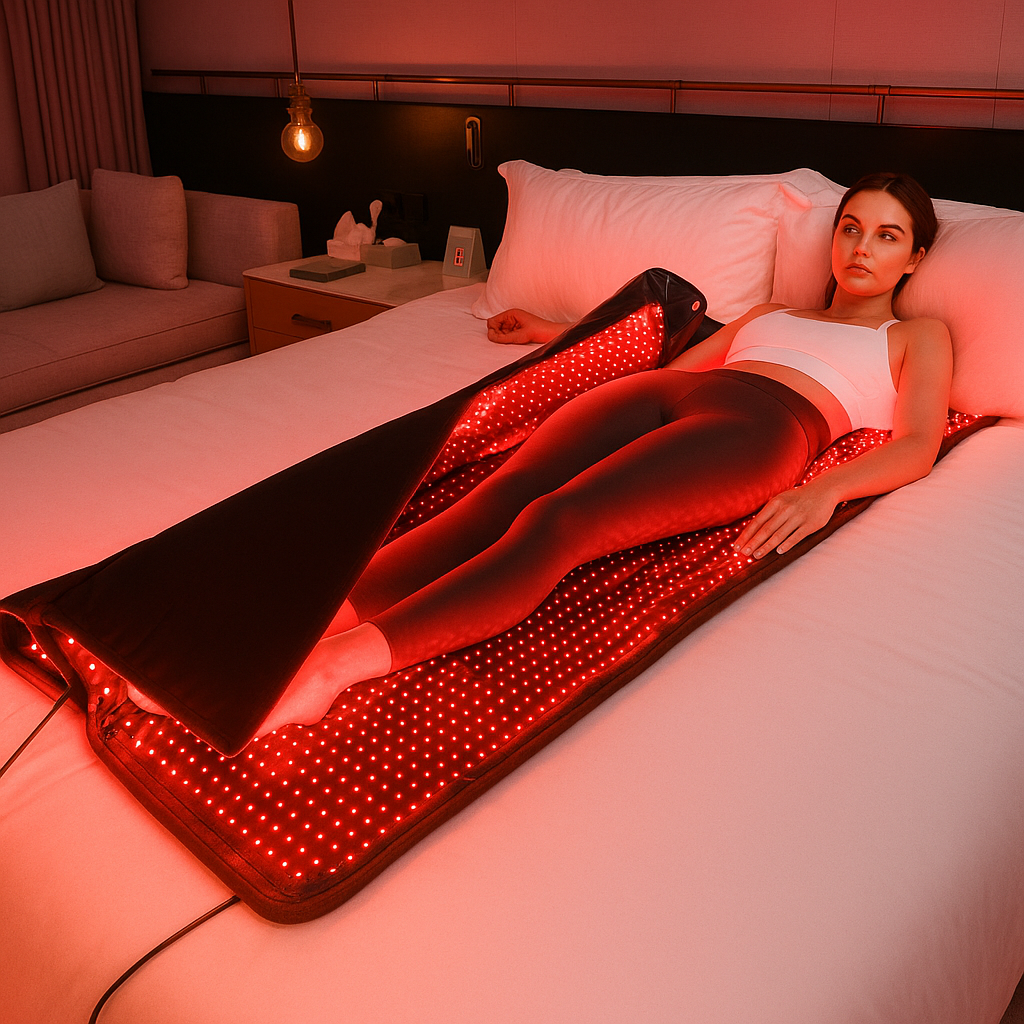 Total Body Red Light Therapy Mat With 2320 LEDs 660nm and 850nm