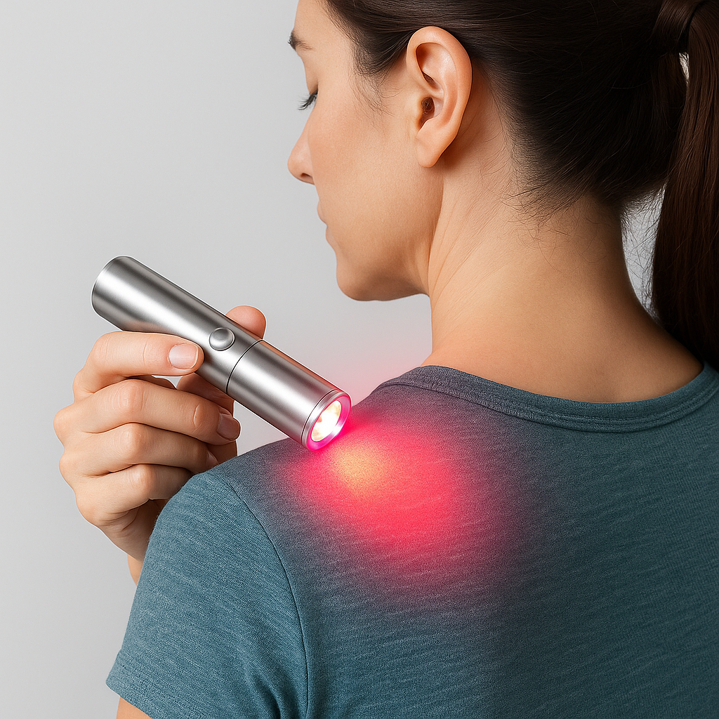 Red And Near-Infrared LED Light Torch - Handheld Device With Five Wavelengths